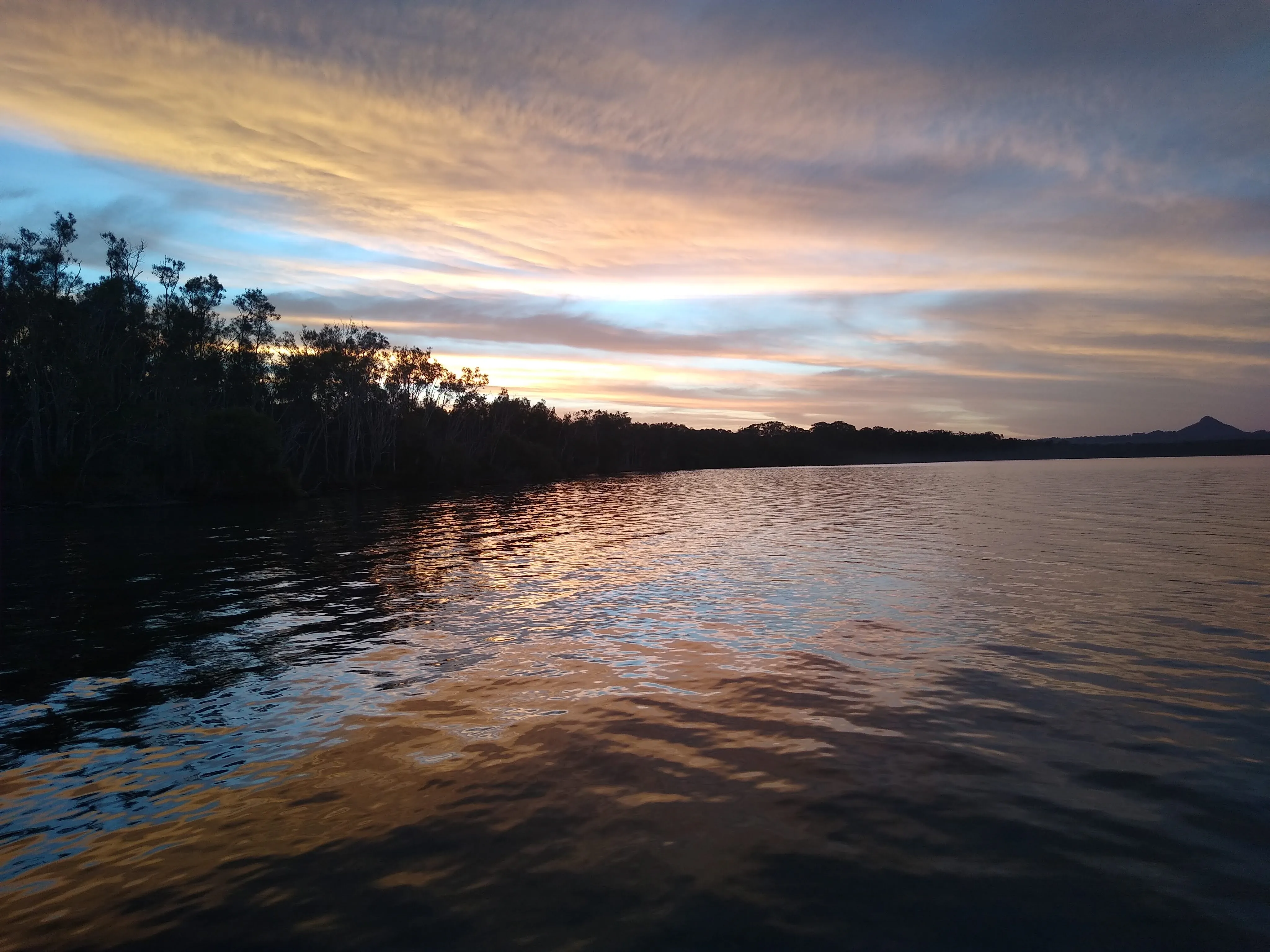 Sunset on Lake Weyba
